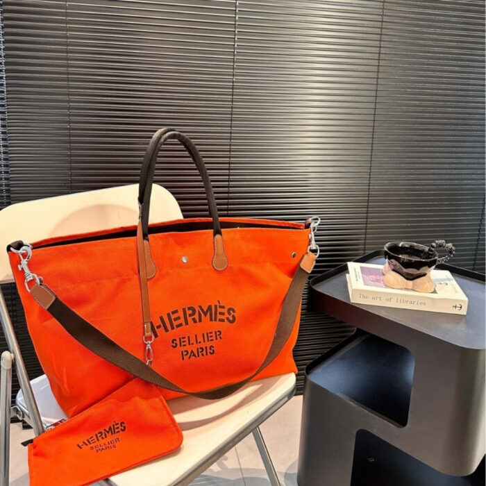 Hermes Fourre Tout Du Cavalier Bag Orrange 42cm - Image 2