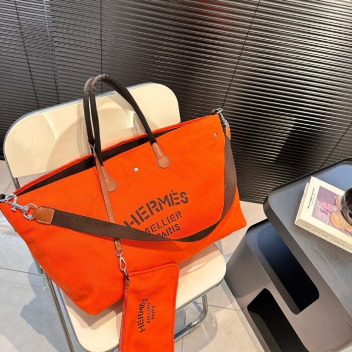 Hermes Fourre Tout Du Cavalier Bag Orrange 42cm - Image 4