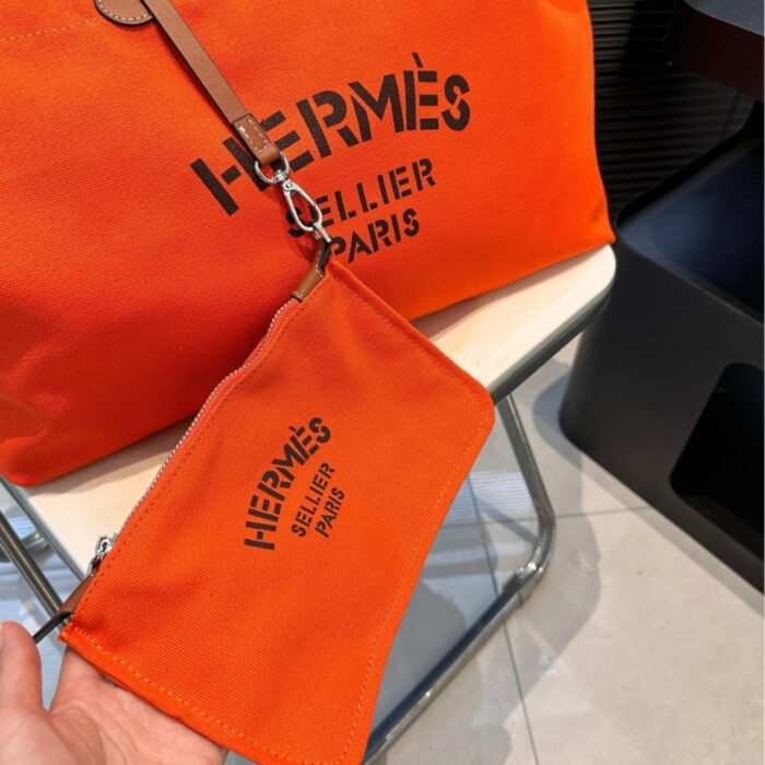 Hermes Fourre Tout Du Cavalier Bag Orrange 42cm - Image 7
