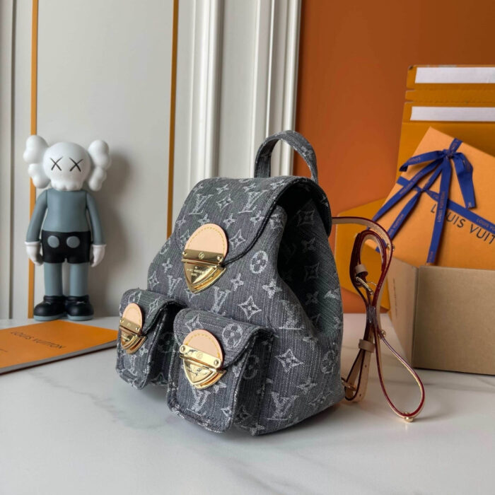 Louis Vuitton Venice Backpack Denim Black 24Cm - Image 3