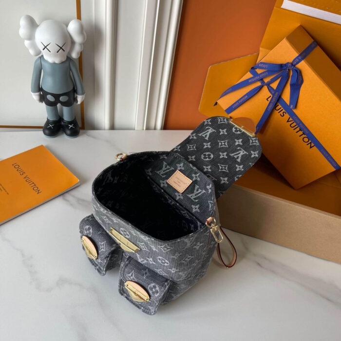 Louis Vuitton Venice Backpack Denim Black 24Cm - Image 6