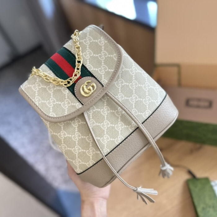 Gucci Ophidia GG Mini Backpack Cream 22Cm - Image 2