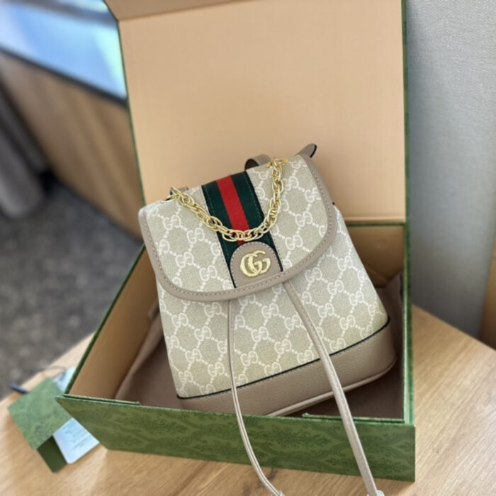 Gucci Ophidia GG Mini Backpack Cream 22Cm - Image 3