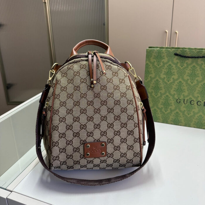 Gucci Supreme Canvas Backpack Brown 29cm - Image 2
