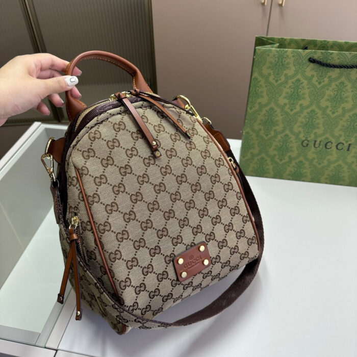 Gucci Supreme Canvas Backpack Brown 29cm - Image 3