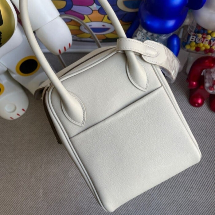 Hermes Lindy Swift Nata Craie Silver Hardware 26Cm - Image 7