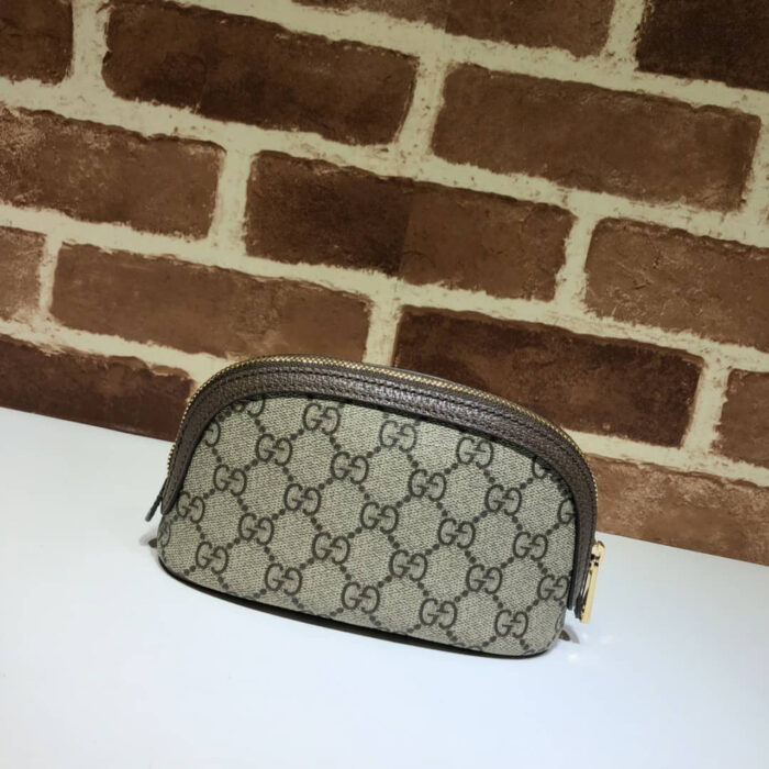 Gucci Ophidia GG Cosmetic Pouch Brown 17Cm - Image 4