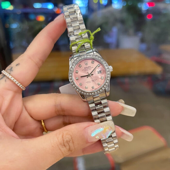Rolex Lady Datejust 28 Silver Jubilee Diamond Dial In Pink 28mm - Image 2
