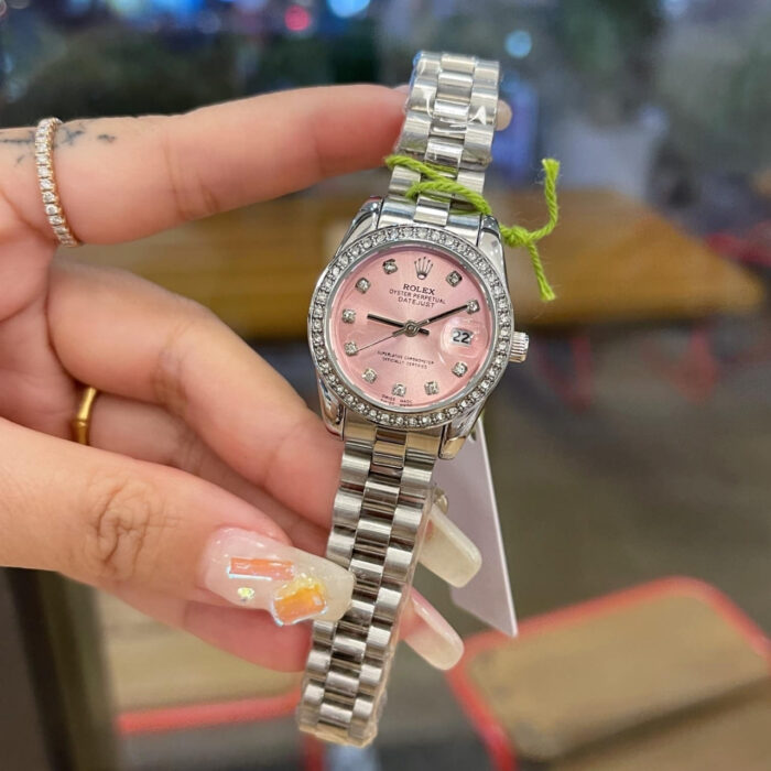 Rolex Lady Datejust 28 Silver Jubilee Diamond Dial In Pink 28mm - Image 3