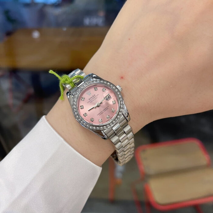 Rolex Lady Datejust 28 Silver Jubilee Diamond Dial In Pink 28mm - Image 5