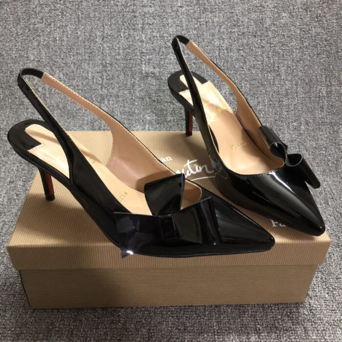 Christian Louboutin Clare Nodo 80 Slingback Black - Image 5