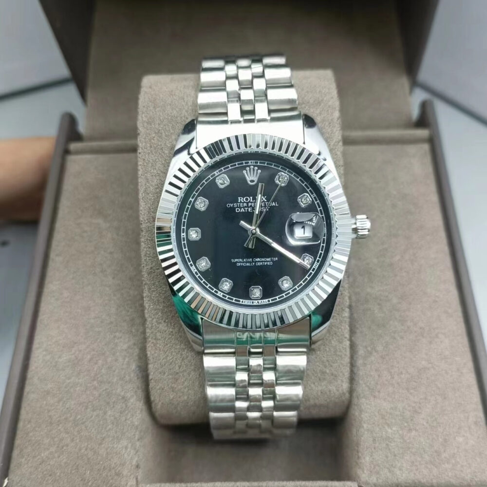 Rolex Datejust Silver Watch Black 126333 0012 41mm - Image 2