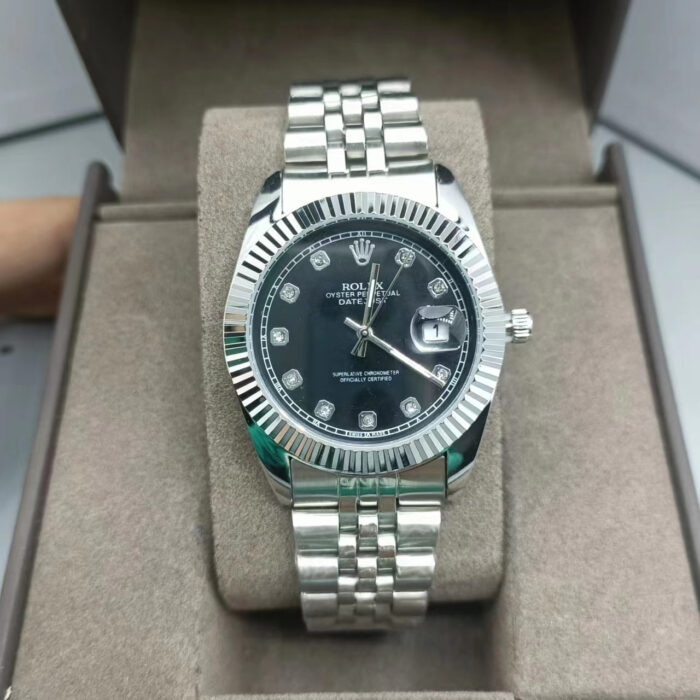 Rolex Datejust Silver Watch Black 126333 0012 41mm - Image 2