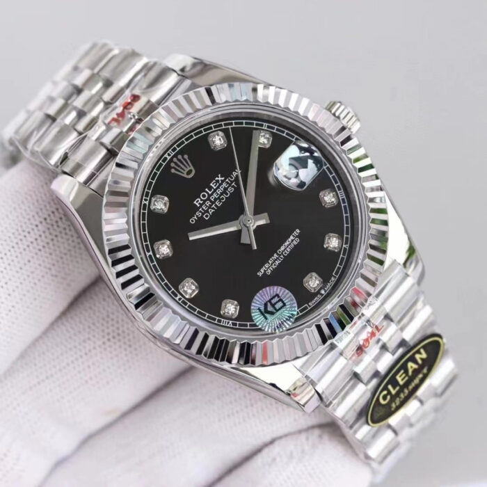 Rolex Datejust Silver Watch Black 126333 0012 41mm - Image 3