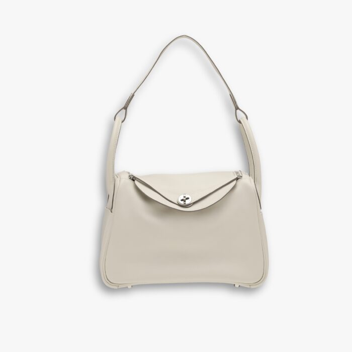 Hermes Lindy Swift Nata Craie Silver Hardware 26Cm
