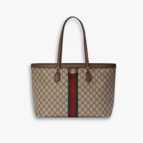 Gucci Ophidia Large Tote Bag Beige and Dark Brown GG Supreme 38Cm 631685 96IWB 8745