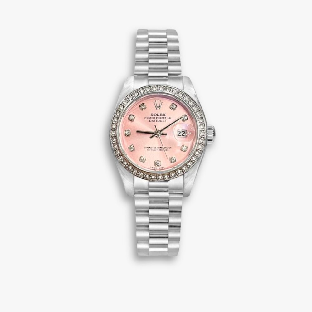 Rolex Lady Datejust 28 Silver Jubilee Diamond Dial In Pink 28mm