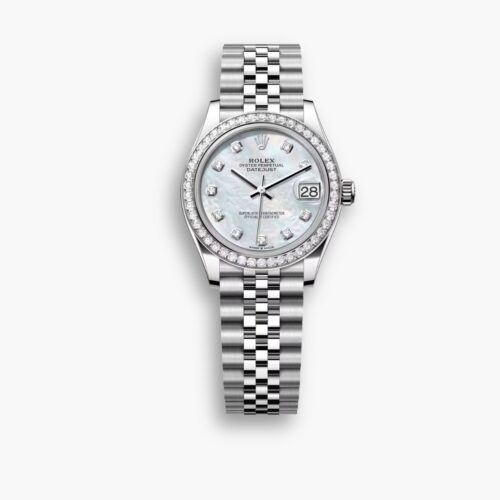 Rolex Lady Datejust 28 Jubilee Diamond Dial Silver 28mm