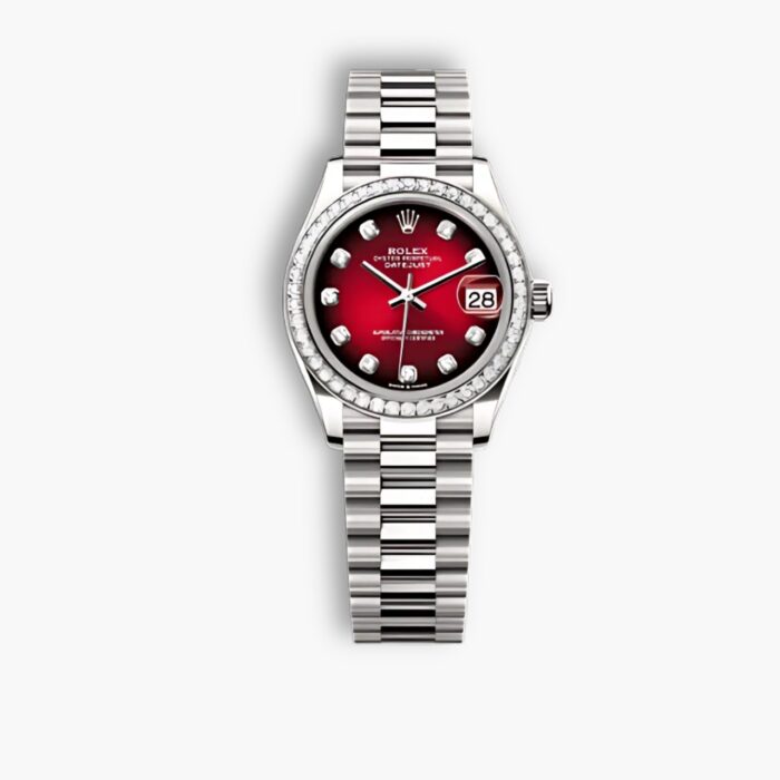 Rolex Lady Datejust Demi Red Dial And Silver 31mm 278383RBR 0020