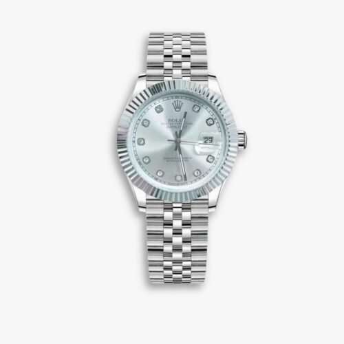 Rolex Datejust Oystersteel White Gold Silver Dial Diamond Markers 41mm M278274 0030