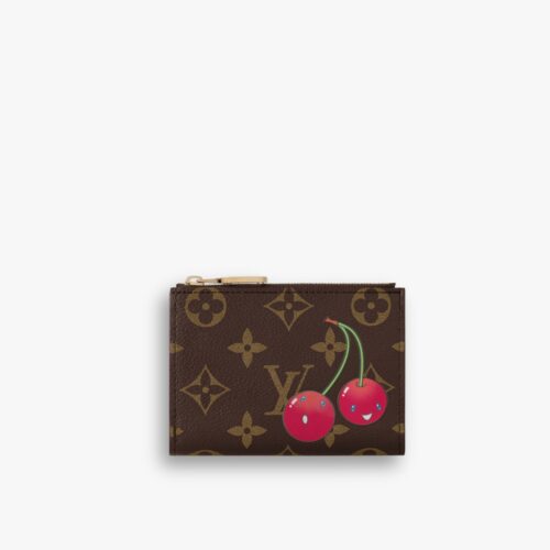 Louis Vuitton x Murakami Lisa Wallet Monogram Brown 11Cm M13420