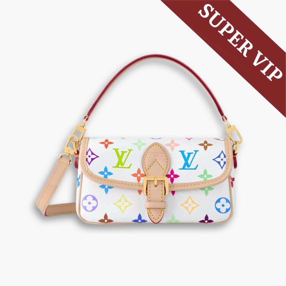 Super Vip 1:1 – Louis Vuitton x Takashi Murakami Nano Diane Bag Multicolored Blanc 19Cm M14194
