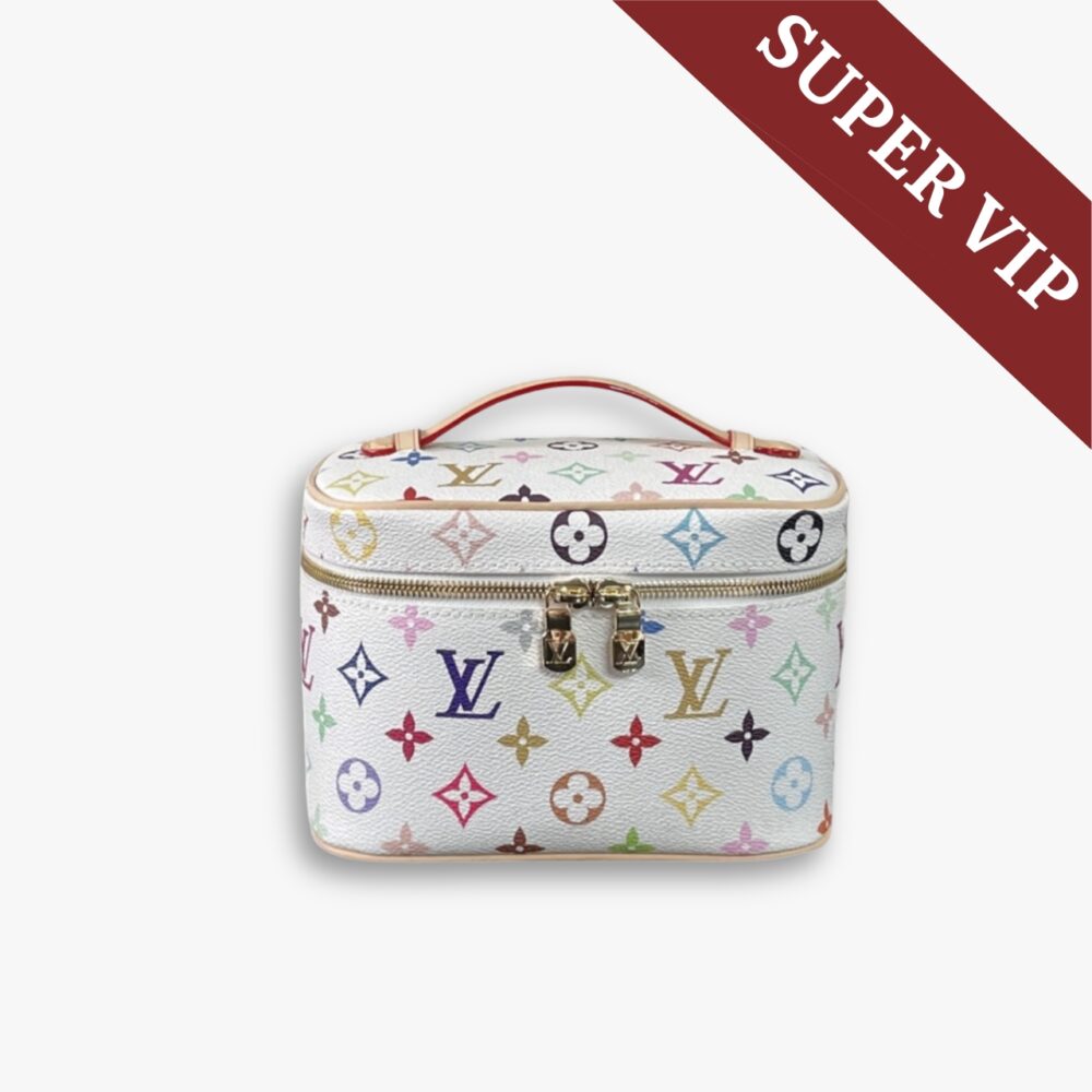 Super Vip 1:1 – Louis Vuitton x Takashi Murakami Nice Mini White 20Cm