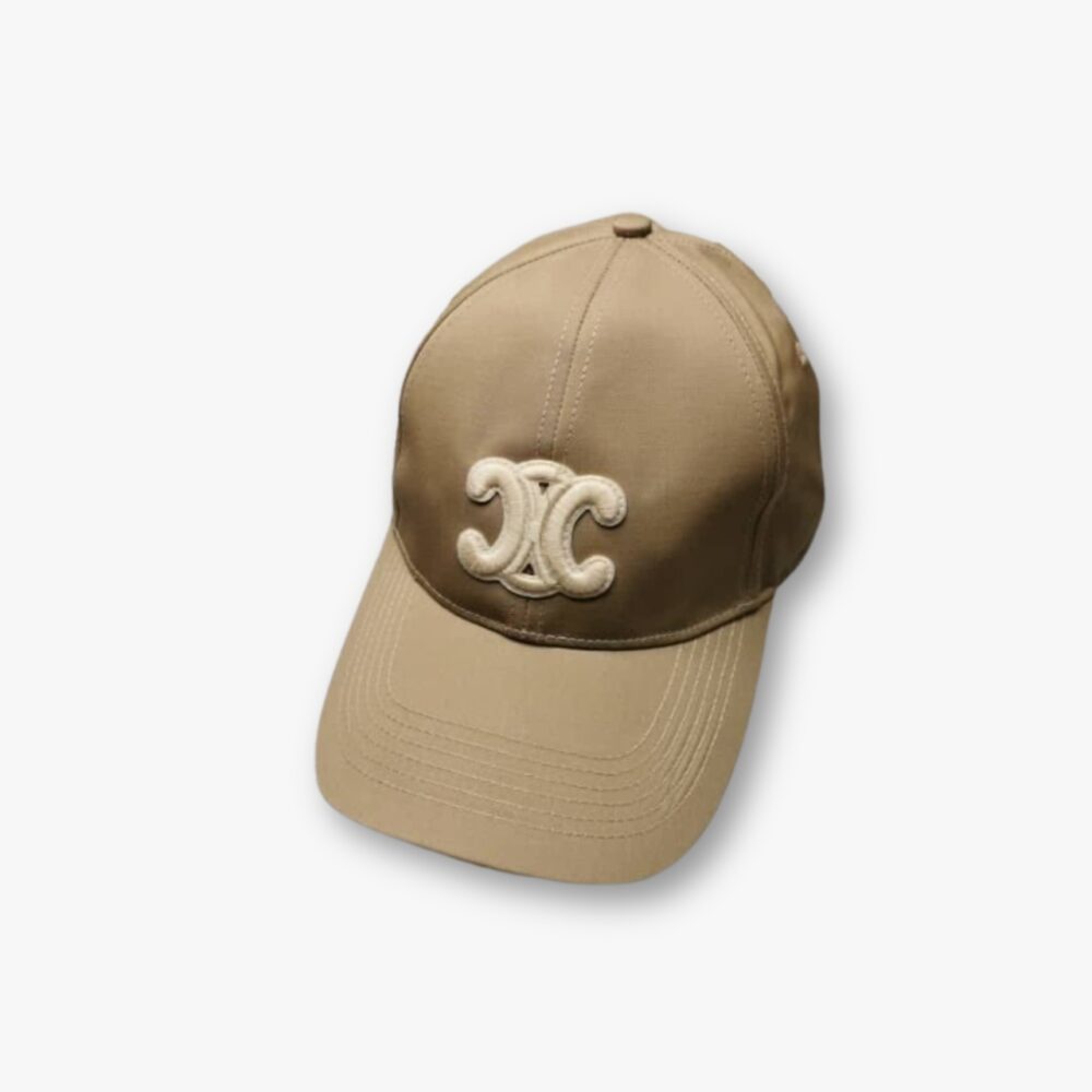Celine CC Cotton Baseball Cap Beige