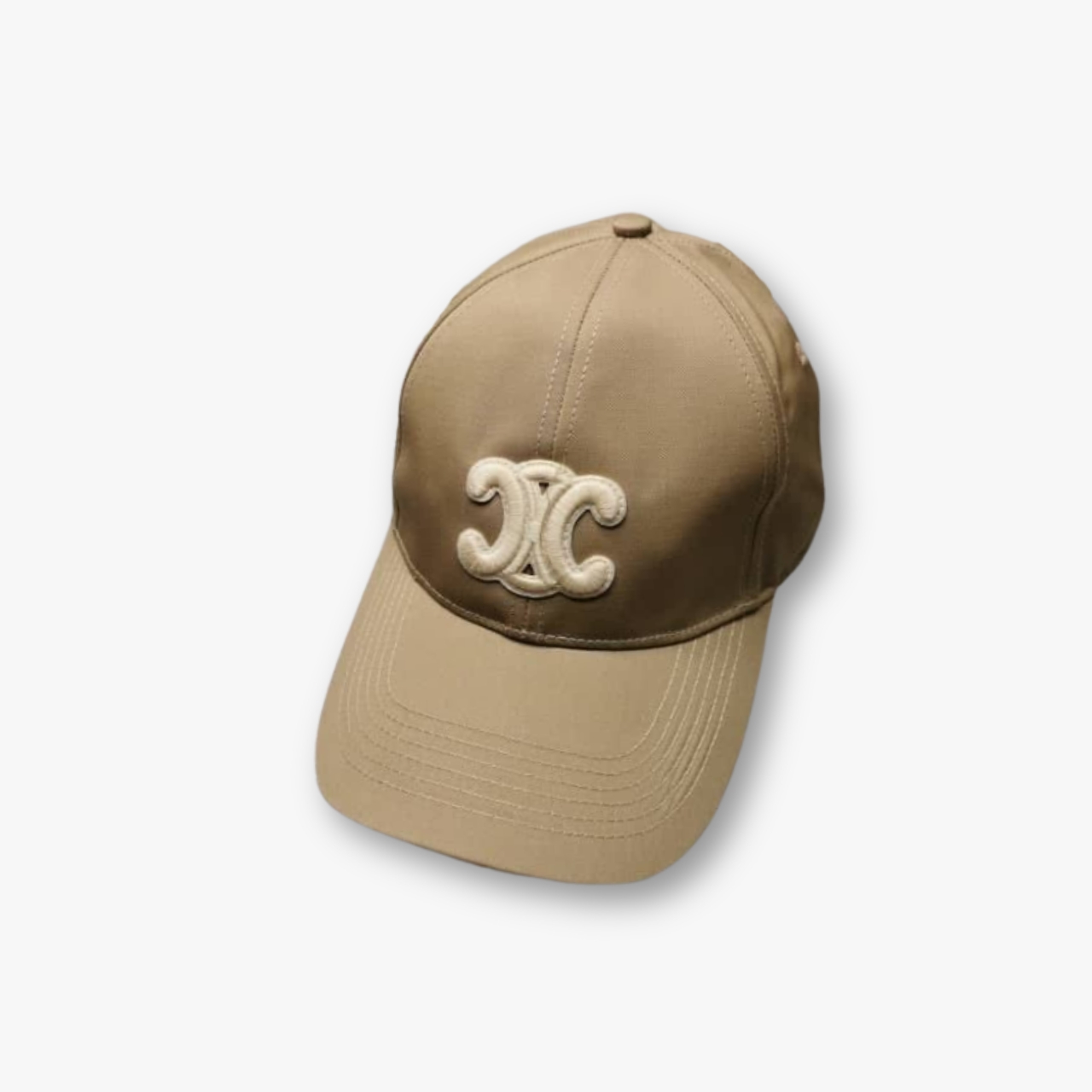 Celine CC Cotton Baseball Cap Beige