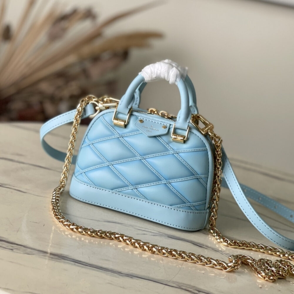 Super Vip 1:1 – Louis Vuitton Nano Alma Bag Lagoon Blue 18Cm M83049 - Image 2