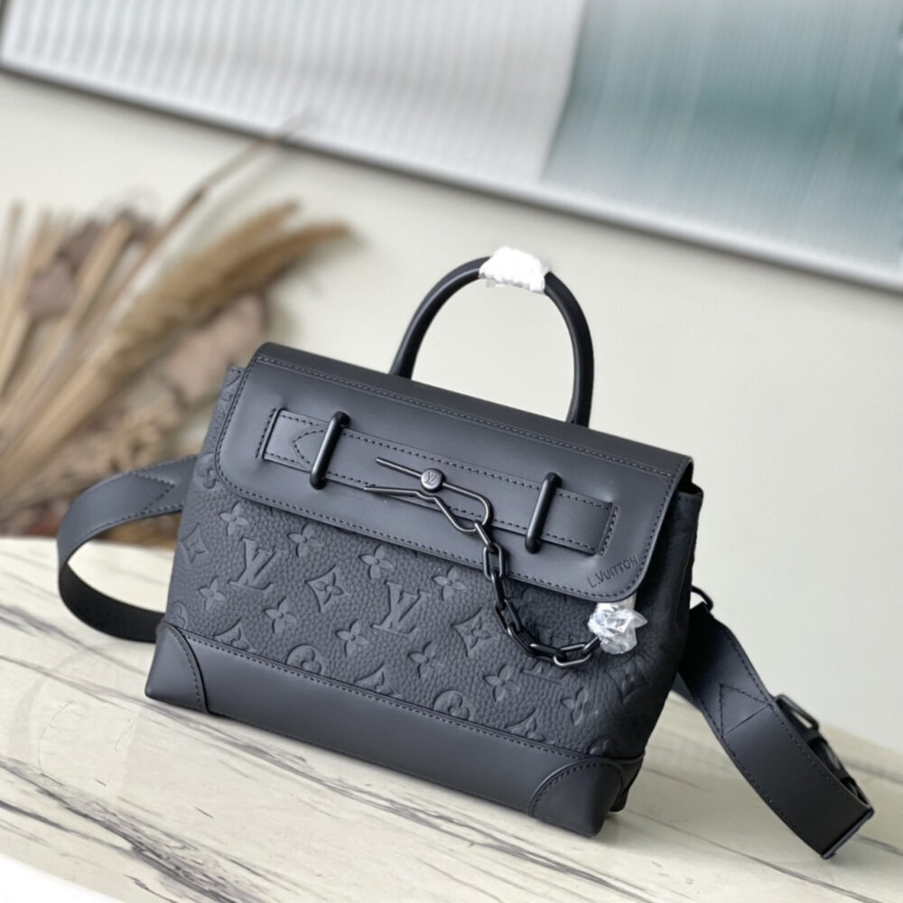 Super Vip 1:1 – Louis Vuitton Steamer PM Monogram Black 25Cm M24436 - Image 2