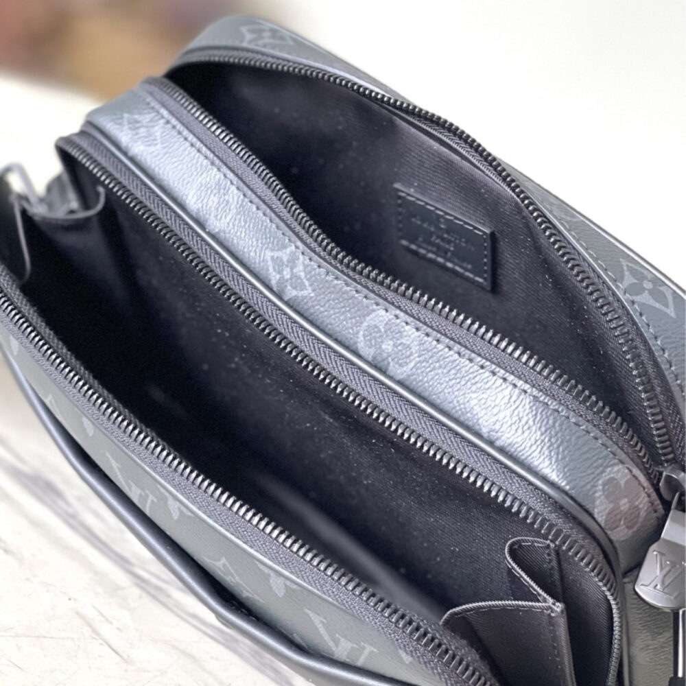 Super Vip 1:1 – Louis Vuitton Alpha Messenger Bag Monogram Eclipse Canvas Black 24Cm M46955 - Image 7