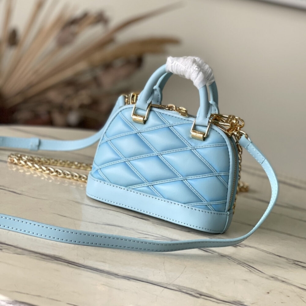 Super Vip 1:1 – Louis Vuitton Nano Alma Bag Lagoon Blue 18Cm M83049 - Image 4