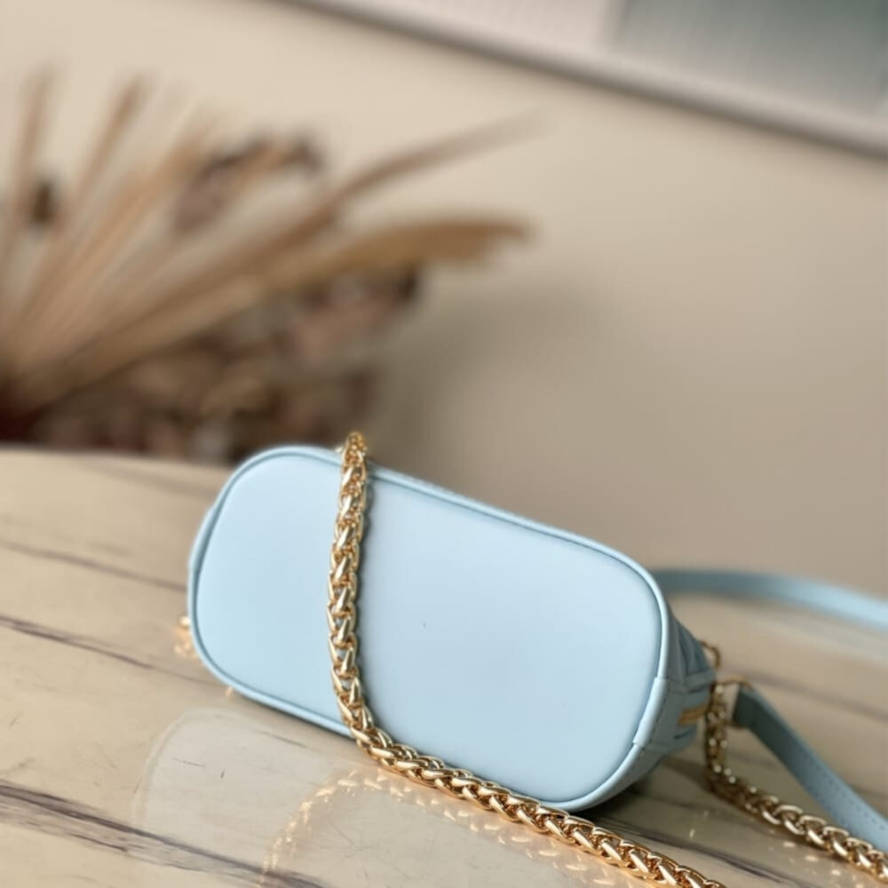 Super Vip 1:1 – Louis Vuitton Nano Alma Bag Lagoon Blue 18Cm M83049 - Image 5