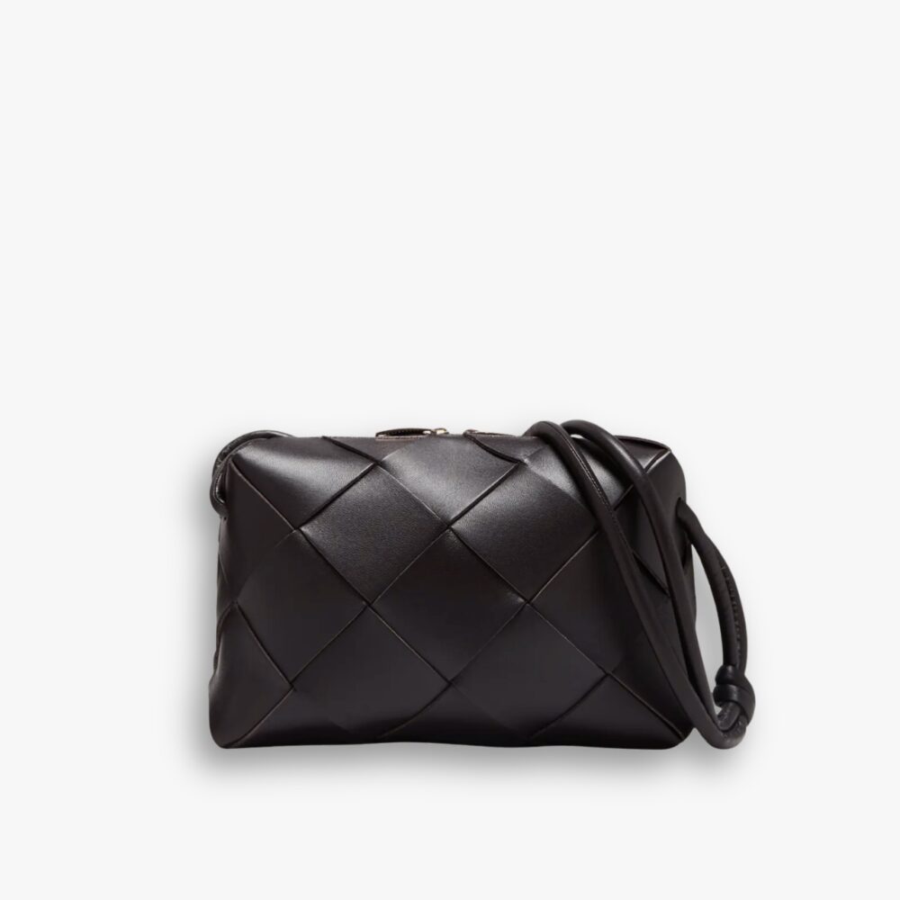 Bottega Veneta Small Cassette Camera Bag Black 18Cm 709417VCQC28425