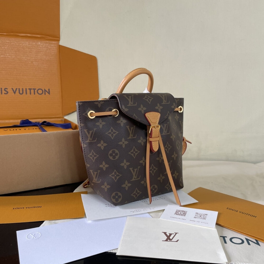 Super Vip 1:1 – Louis Vuitton Montsouris BB Bag Monogram Canvas Brown 17Cm M45502 - Image 3