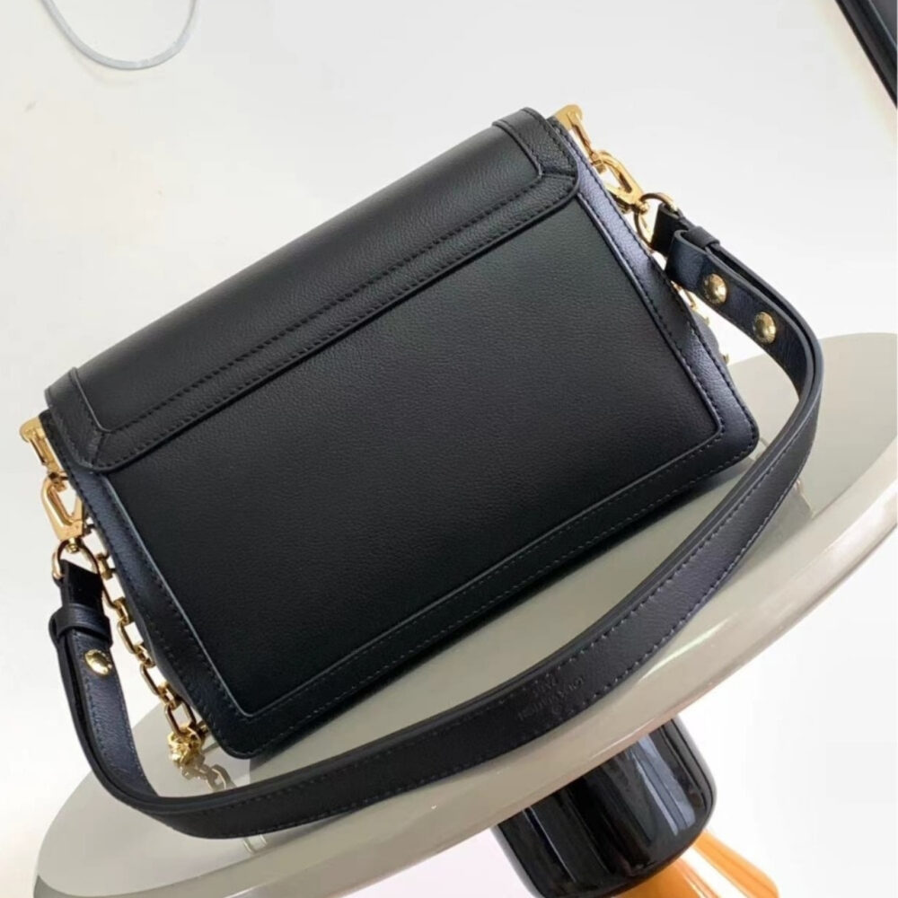 Super Vip 1:1 – Louis Vuitton Dauphine Soft MM Bag Black 24Cm M25209 - Image 4