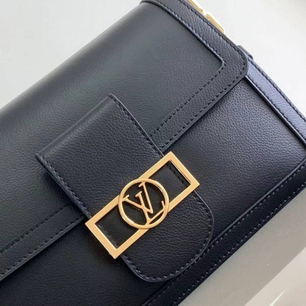 Super Vip 1:1 – Louis Vuitton Dauphine Soft MM Bag Black 24Cm M25209 - Image 6