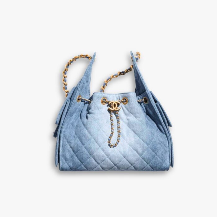 Chanel 25 Small Handbag Denim Blue 26Cm AS5293 B20603 U0475