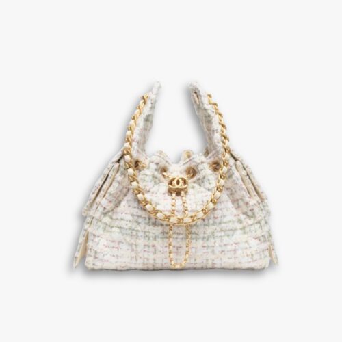 Chanel 25 Small Handbag Tweed And Gold Tone Metal 26Cm AS5293 B21178 NR774