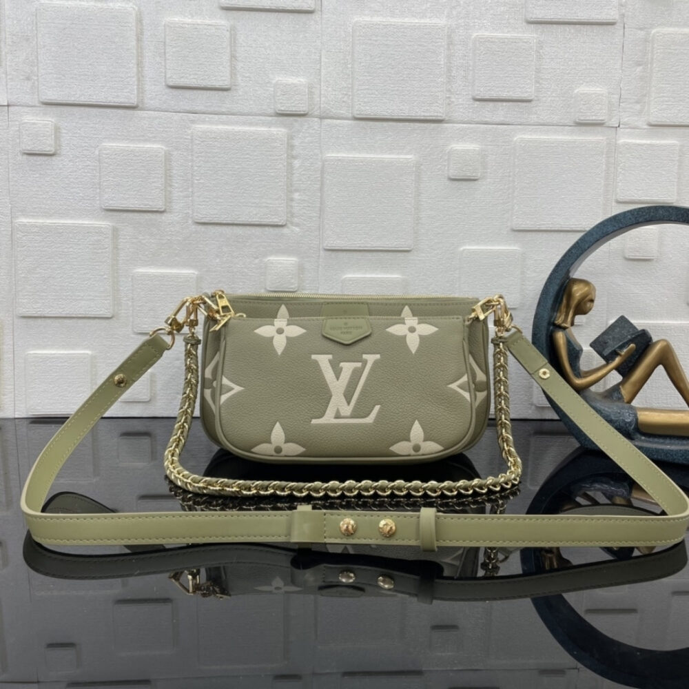 Super Vip 1:1 – Louis Vuitton Multi Pochette Accessoires Bag Green 25Cm M22670 - Image 2