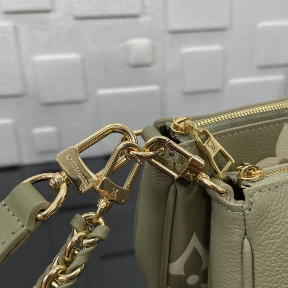 Super Vip 1:1 – Louis Vuitton Multi Pochette Accessoires Bag Green 25Cm M22670 - Image 9