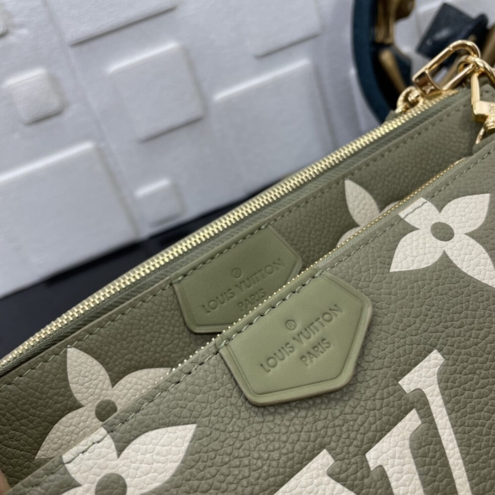Super Vip 1:1 – Louis Vuitton Multi Pochette Accessoires Bag Green 25Cm M22670 - Image 10