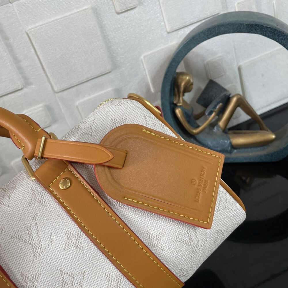 Super Vip 1:1 – Louis Vuitton Keepall Bandoulière 25 Off White 25Cm M15076 - Image 6