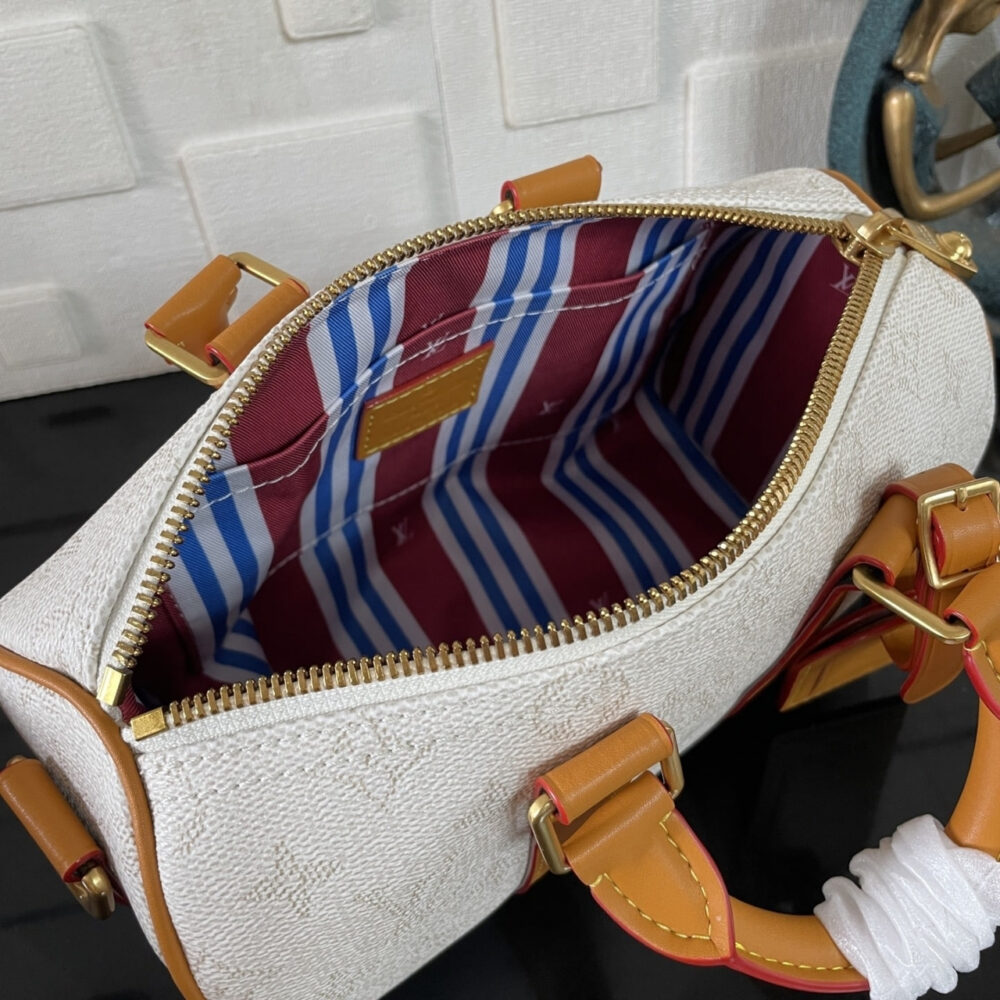 Super Vip 1:1 – Louis Vuitton Keepall Bandoulière 25 Off White 25Cm M15076 - Image 9