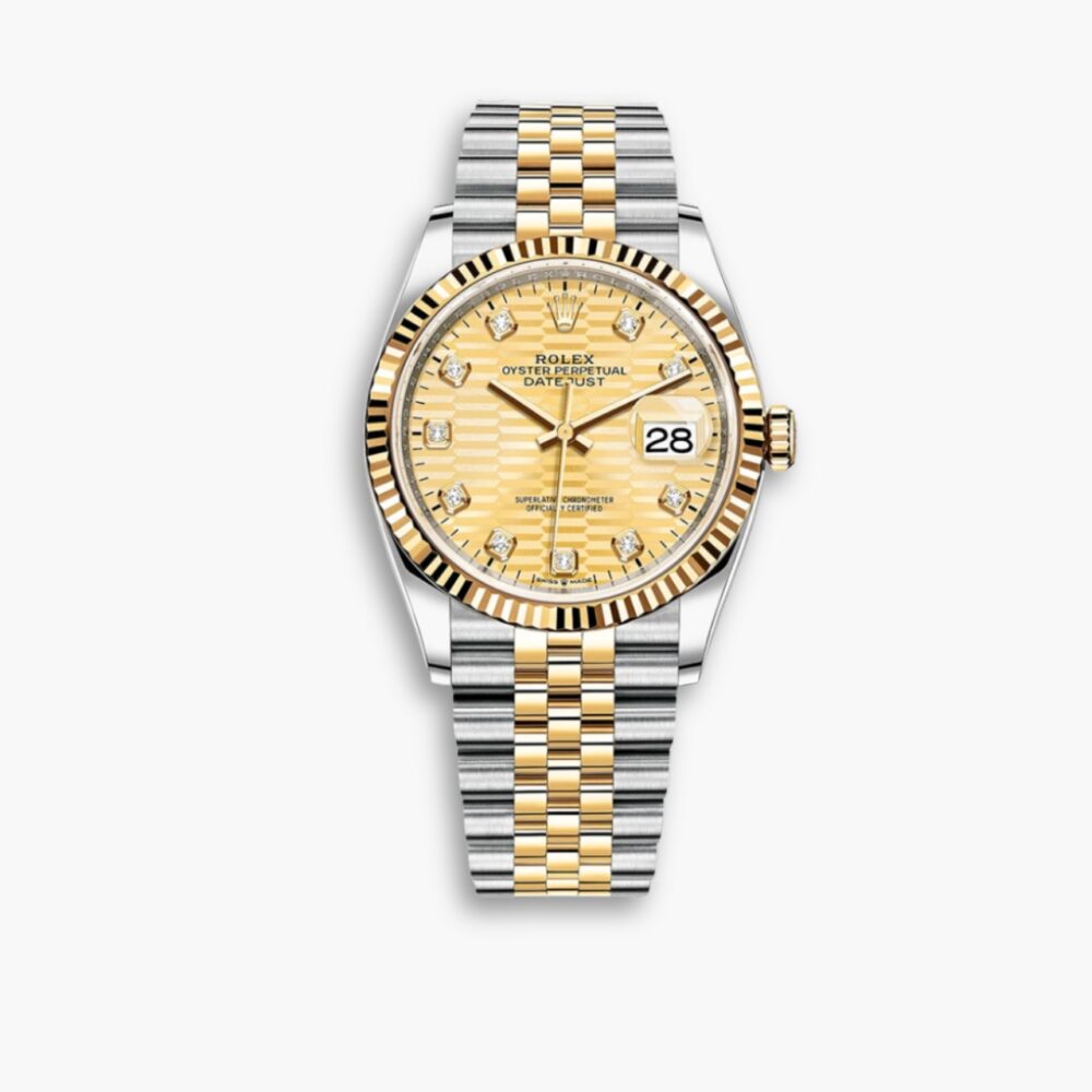 Rolex Oyster Datejust Oystersteel Golden Flip Dial 36mm 126200 0099