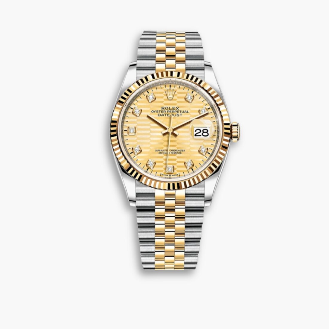 Rolex Oyster Datejust Oystersteel Golden Flip Dial 36mm 126200 0099