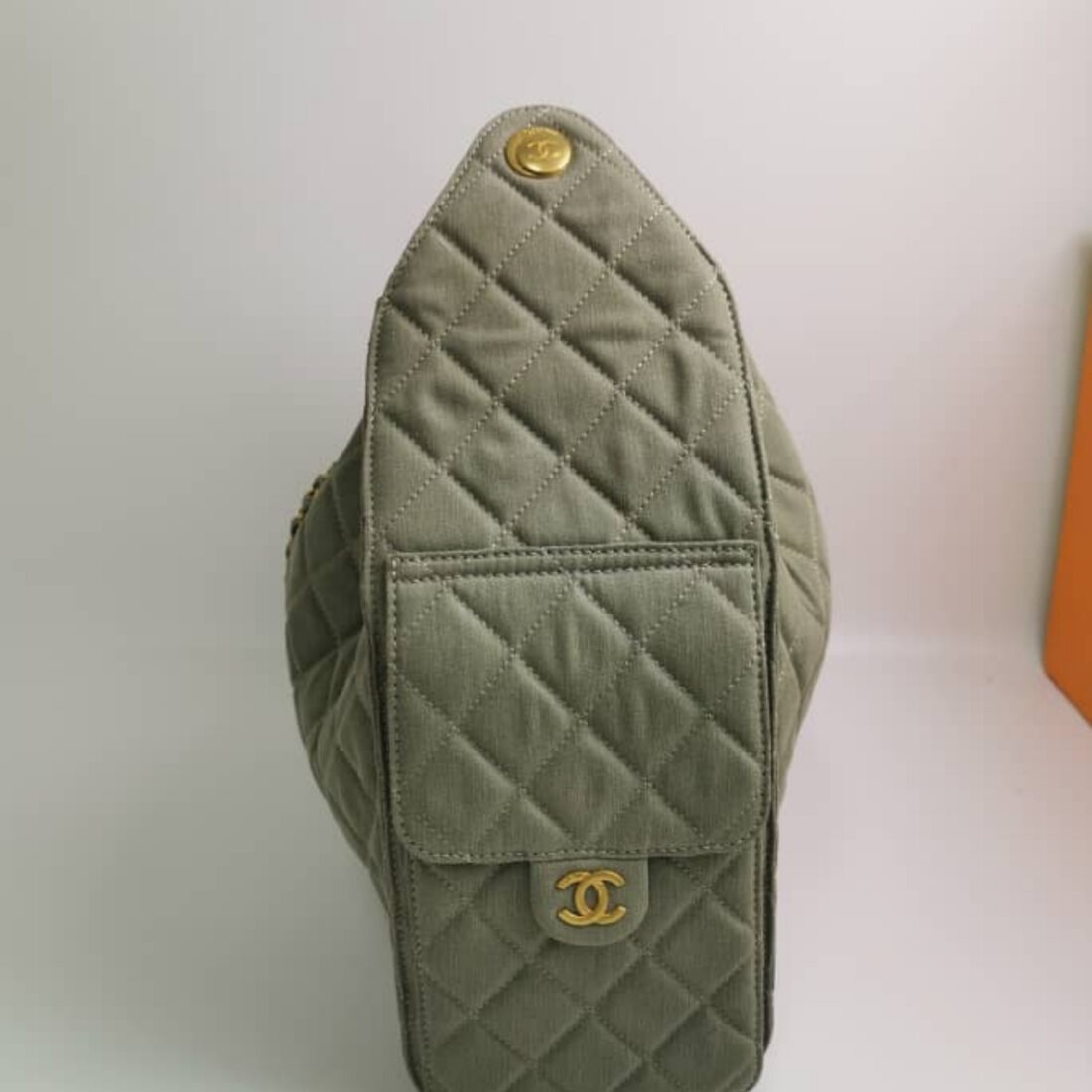 Chanel 25 Small Handbag Suede Grey 34Cm AS5293 B18799 NACAA - Image 4