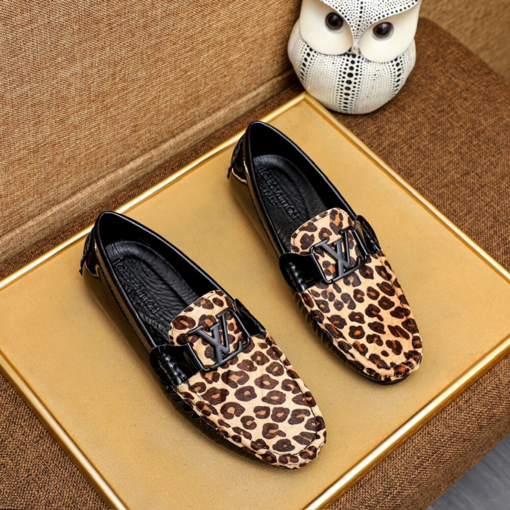 Louis Vuitton Loafer Leopard Pattern Black - Image 2