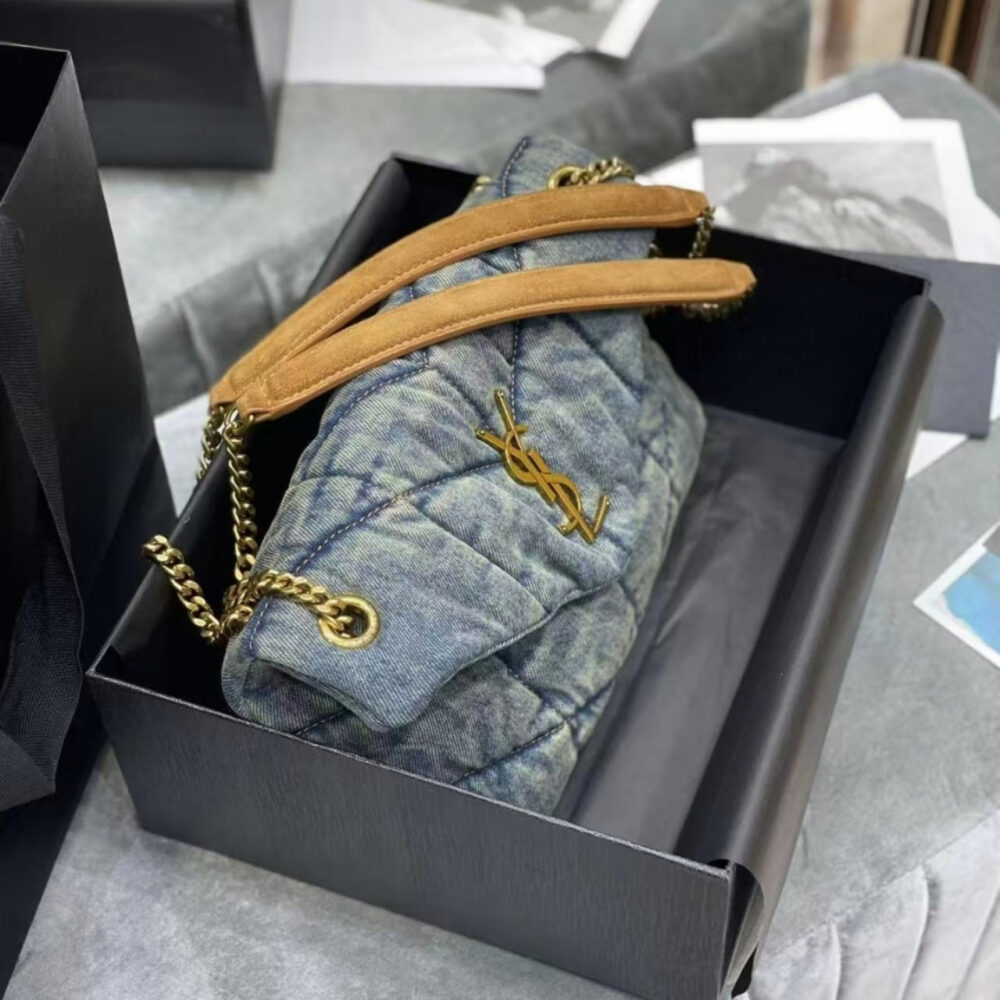 Super Vip 1:1 – Saint Laurent Puffer Toy In Denim 30Cm 7593372PT674575 - Image 4